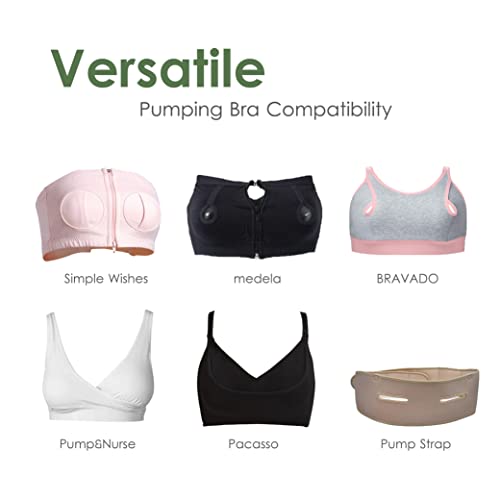 Image of Maymom Brand 2X Two-Piece Small Breastshield with Valve, Membrane and Maymom Connector,Compatible with Medela Pump in Style Breast Pump Top Hole Version. (36 mm) Detachable Clear