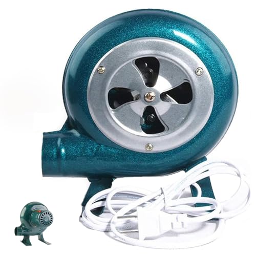 Soplador eléctrico de forja de herrero - Soplador centrífugo para barbacoas, Soplador de aire residencial compacto, Soplador para casa de rebote, Ventilador para barbacoa Soplador de fuego portátil, E