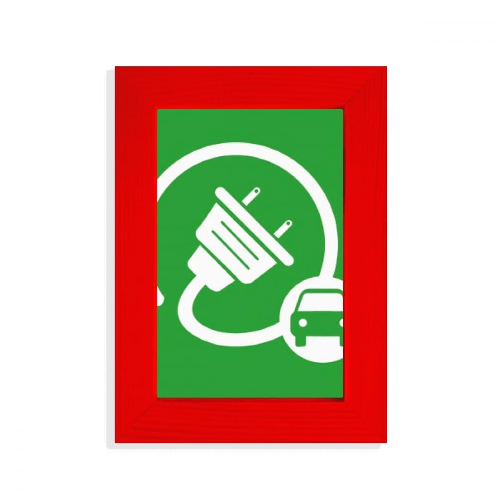 Cadre photo rouge protecteur de l'environnement Big Plug Energy salon
