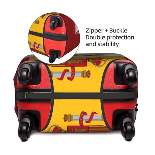Travel Luggage Cover Half Mexico Half Spain Flag Fashion Washable Baggage Suitcase Protector Fit For Luggage X-Large3