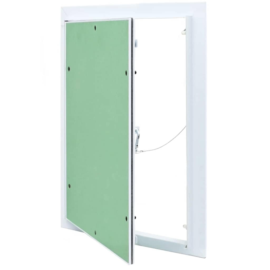 Genérico Panel de Acceso Verde y Plata 35 x 45 cm Aluminio y Pladur,Bricolaje,Materiales de construcción,Trampas,Verde,4018458