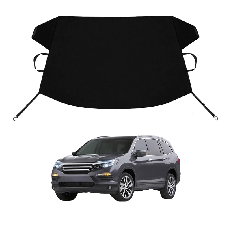 Image of Pilot Custom Windshield Cover for Ice and Snow for Hon-da Pilot Windshield Snow Cover 600D Shade Blocks Winter Frost Hail Protector Car Accessories