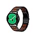 Yeejok Galaxy Watch Pro 5 Bands 45mm, Compatible for Samsung Galaxy Watch 5/4 44mm 40mm Watch Bands,Galaxy Watch 4 Classic Bands Metal+Natural Wooden Bracelet Replacement for Men Women-Black