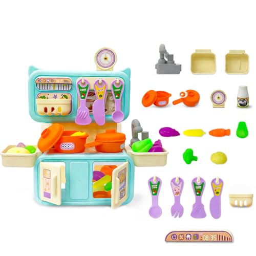 Image of NHR Dream My Home Kitchen Set, Kitchen Set for Kids Girls Big Cooking Set | Kitchen Set | Cooking Pretend Play Set | Kitchen Toys | Girls Toys | Realistic Cooking Action (3+ Years)