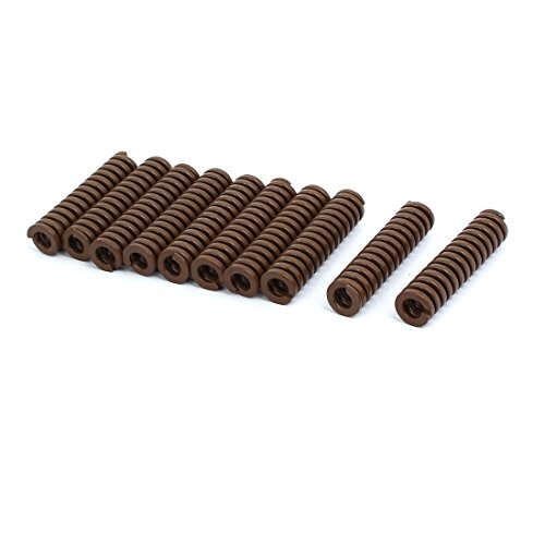 Aexit 12mm OD quality Parts 50mm Length Extra Heavy Load Compression Mould Die Spring Brown 10pcs Model:71as74qo752