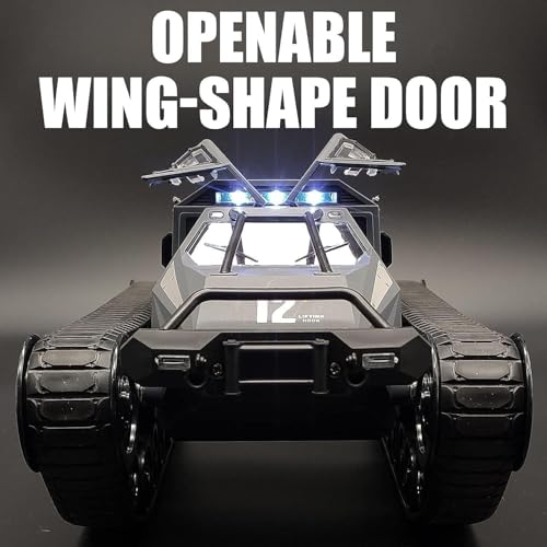Image of Samtop Remote Control Tank 1 /16 Scale High Speed RC Offroad Crawler for Kids, 2.4Ghz Remote Control Crawler Drift Tank Army Truck with 2 Batteries, 360Rotating Drifting Truck Toy Gifts