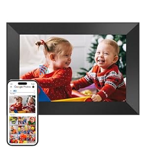 Cozyla Digital Photo Frame WiFi Smart Digital Picture Frame Free Unlimited Storage Share Photo with Family and Friend via App Email Google Photos Instagram Web Browser Photo Frame Electronic 10.1 Inch