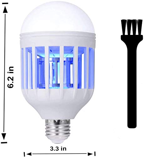 image for pzqzmar Bug Zapper Light Bulb, 2 in 1 Mosquito Killer Lamp LED Electro