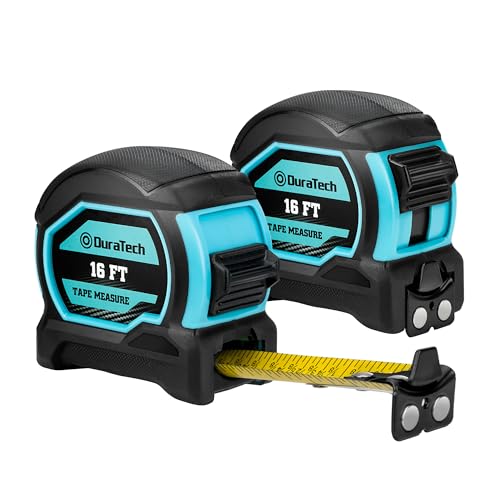 DURATECH 16FT Magnetic Tape Measure (2 Pack)
