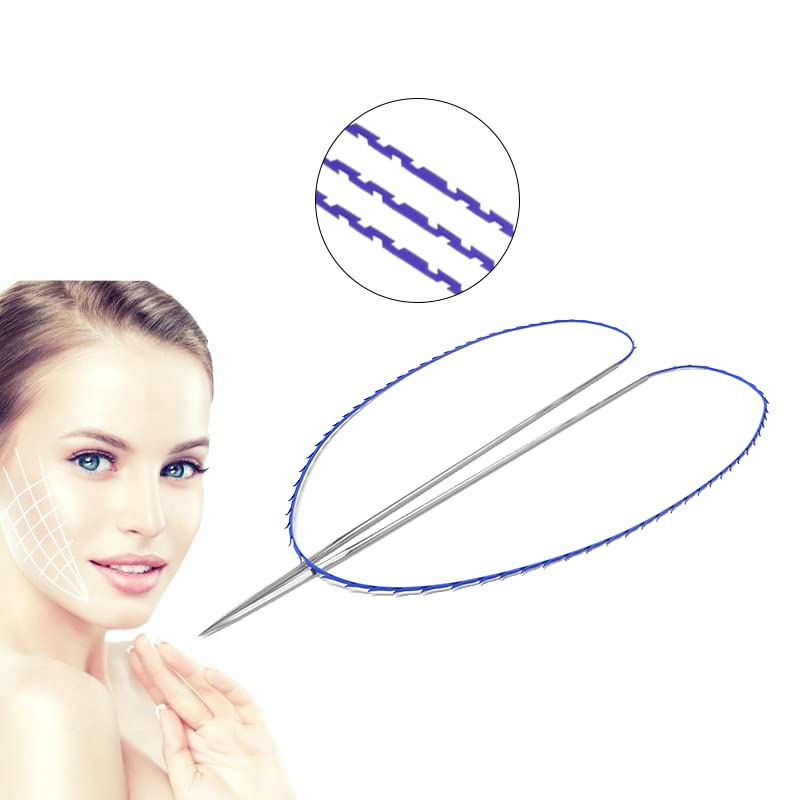 Miniatura 4 de Hilo Pdo para cara Moldeo doble W Tipo romo 20G130MM400MM Levantamiento para Ojo Ceja U Cog Barb Hilos (1 uds.)