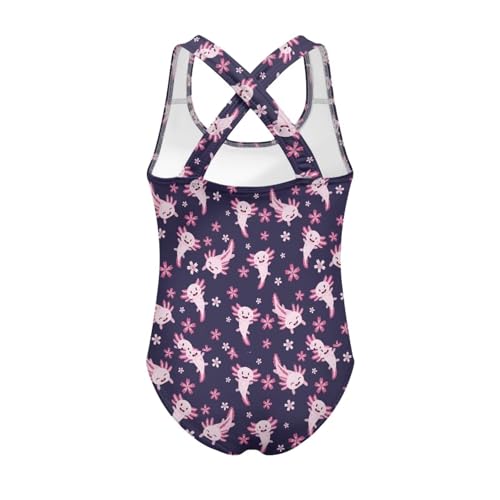 Image of Girls One Piece Swimsuits Size 5-14 Kawaii Gymnastics Leotard for Beach Vacations