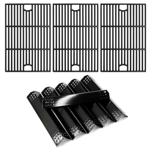 Adviace Replacement Parts for Nexgrill 720-0896B 720-0896 720-0898 Deluxe 6 Burner Gas Grill Models Flame Tamers and Grill Grates Replacement for Nexgrill 6 Burner 720-0896B Grill