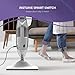 LIGHT ‘N’ EASY Steam Cleaner, Multi-functional Steam Mop with Handheld Unit, Child&Pet Safe, All-in-One Floor Steamer for Cleaning Hardwood Floor, Grout, Tile, Laminate, Ceramic, 7688ANW