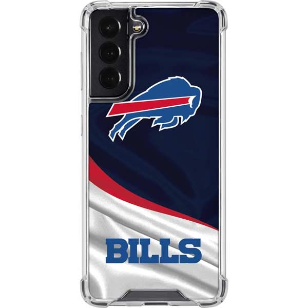 Skinit Clear Phone Case Compatible with Galaxy S22 - Officially Licensed NFL Buffalo Bills Design