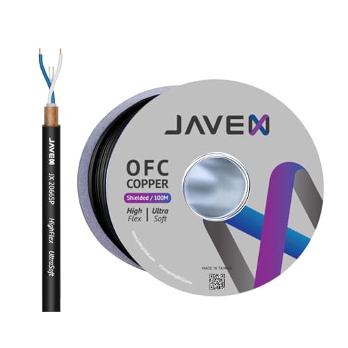 Fil de microphone 24 AWG JAVEX anti-interférence pour supprimer les bruits de scène