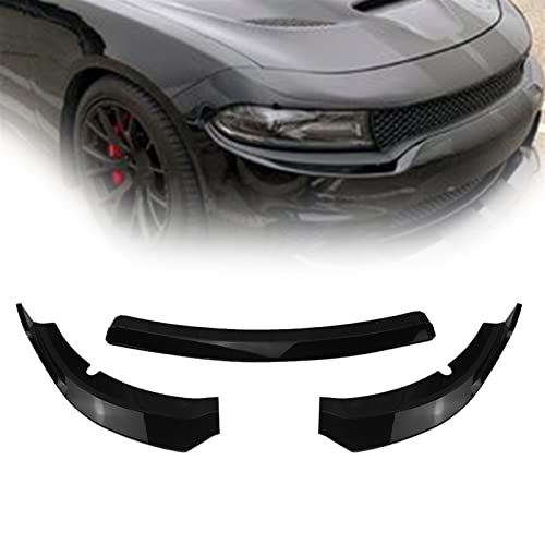Séparateur avant noir brillant pour Dodge Charger SRT lèvre de carrosserie