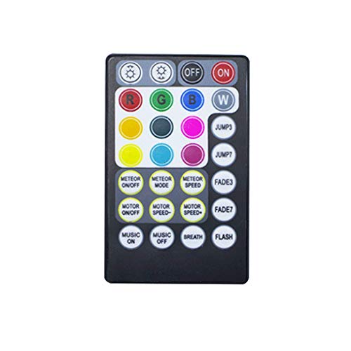 Image of AZIMOM 28keys Remote Control of Twinkle Music Mode& Meteor Shooting Star Fiber Optic Starlight Sky Ceiling Shooting Star Effect Light Kits