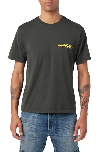 Hudson Vintage Tee T-Shirt Homme anti-déformation en coton durable
