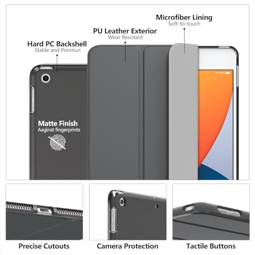 Image of Moko Smart Case for iPad 9th / 8th / 7th Generation Case 10.2 Inch,Space Gray