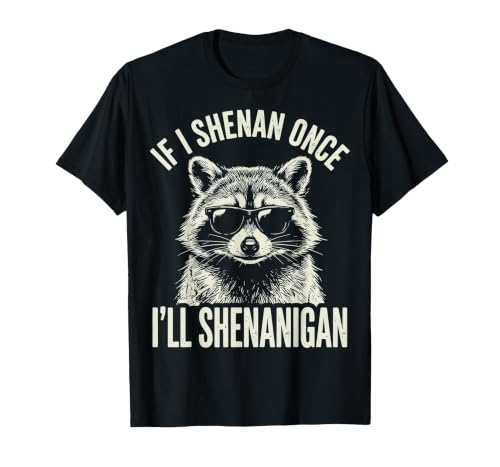 If I Shenan Once I'll Shenanigan T-Shirt, Men, Black, 3X-Large
