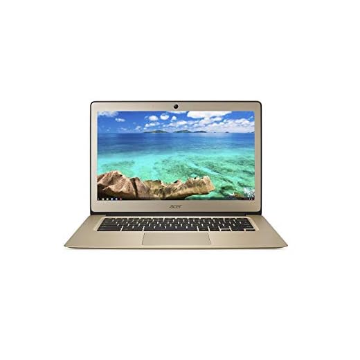 Acer Chromebook 14, Aluminum, 14-inch Full HD, Intel Celeron N3160, 4GB LPDDR3, 32GB, Chrome, Gold, CB3-431-C0AK