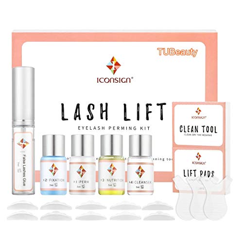 TUBeauty Eyelash Perming Kit,Professional Eyelash Perming Eye Lashes Extension Perming Kit Nutritious Eyelashes Curling Lash Lift Treatment
