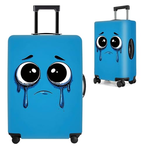 Image of Luggage Cover, Washable Funny Cartoon Suitcase Cover, Stretchable Travel Suitcase Protector Anti-scratch Bag Cover,S