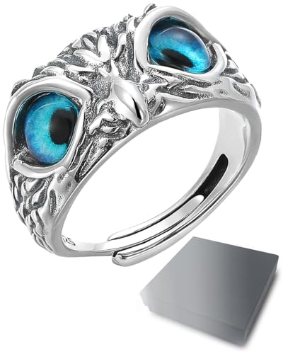 Il concetto di design dell'anello a forma di gufo è unico e classico, con personalità e creatività, adatto agli amanti della moda.