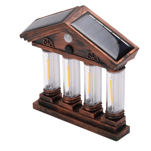 Lámpara solar de pared con 350 lm para iluminar caminos oscuros en jardín 2