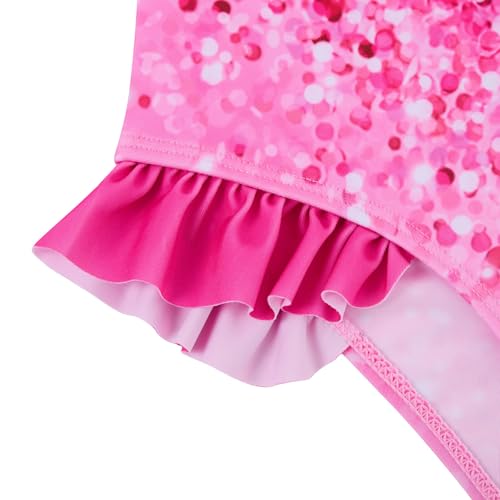 Image of Girls Swimsuit One-piece Bikini Set Two Sets Matching Bathing Suits 2-6T Adjustable Strap Summer Beach