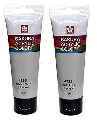 SAKURAAcrylic Paint Tube 75 ml, Neutral Gray
