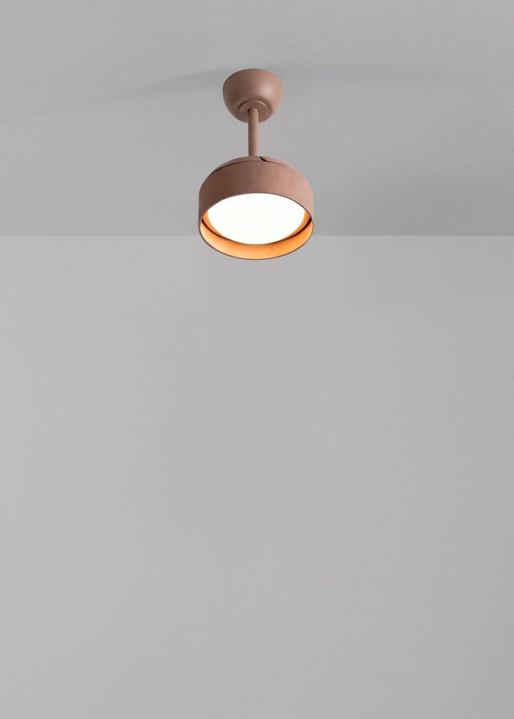 CREATE / WIND CLEAR LAMP/Ventilador de techo con luz lino moca con mando / 40W, Silencioso, Ø55 cm, 6 velocidades, aspas retráctiles, programable, función verano-invierno, luz led 3 temperaturas