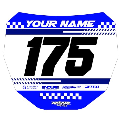 Custom ODI DH Electric Bike Number Plate Decal - Personalized Racing Graphics with Your Name & Number, Surron Multicolored Eye-catching Plate Design Decals,Plastics NOT Included.