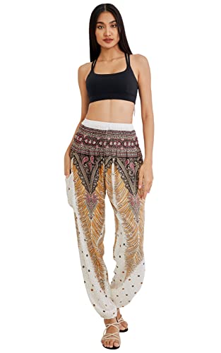 Joob Joob Boho Pants for Women - Hippie Harem Pants Women - Womens Yoga Pants – Comfy Bohemian Flowy Hippie Clothes