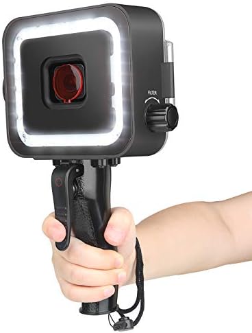 SHOOT Stabilizer Handheld Diving Light Flashlights Torch for GoPro,Waterproof Digital Camera(1000LM,Waterproof 60m,CREE XM-L R3,120° Wide Angle,6500K Color Temperature,2000mAh Rechargeable Battery)