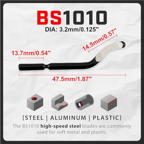 afa tooling - deburring tool micro-polished amp anodized handle with 11 high-speed steel m2 blades deburring tool 3d printing reamer tool for metal pvc copper pipe plastic resin amp 3d printed edges