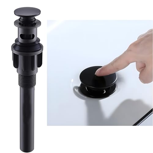 Catálogo para Comprar On-line Tapones de desagüe - los preferidos. 44 MATTJIASPOP Drenaje para Fregadero de Baño,Tapón de Drenaje Desplegable con Desbordamiento para Lavabo de Baño,Tocador,Antiobstrucción (Negro Mate)