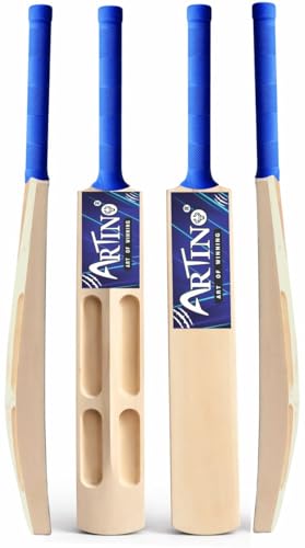 Image of Artino Wooden Cricket Bat for Tennis Ball - Full Size 900g Lightweight Bat with Strong Handle for Outdoor & Gully Cricket