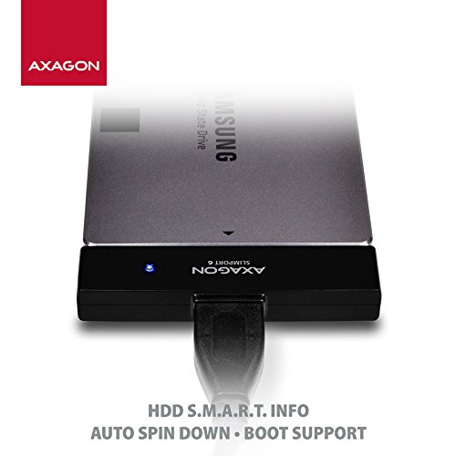 AXAGON Compatible ADSA-1S6 Adaptador USB 3.0 2.5" SSD/HDD miniatura 4