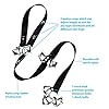 TIOVERY-Dog-Doorbells-for-Door-Potty-Training-Adjustable-Door-Bell-for-Housetraining-Door-Knob-Go-Outside-Include-Dog-Training-Clickers-Collapsible-Dog-Bowl-and-Poop-Bag-Holder-for-Puppy-Dogs 2 Pack Dog Training Doorbells
