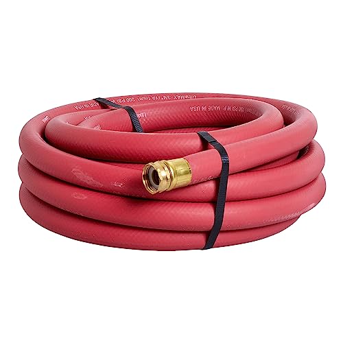 Underhill H75-025R 3/4" Ultramax Heavy Duty Commercial Hose, 25' Length, Red