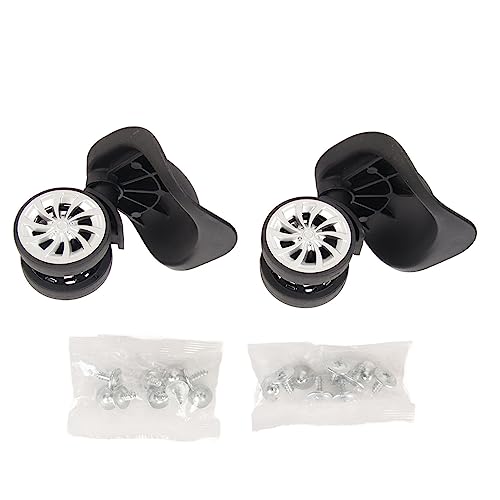 Luggage Wheels 360 Degrees Rotating Lockable Quiet Antiwear Suitcase Caster Ideal Replacement for Silent Travelers
