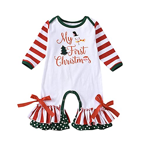 Image of IDOPIP Icing Ruffle Jumpsuit Pants for Toddler Baby Girls Halloween Pumpkin Romper Long Sleeve Playwear Birthday Outfit 0-24M