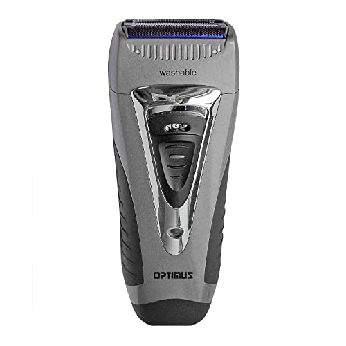 Optimus 50043 Curve Rechargeable Triple Wet/dry Men's Shaver, Black/silver