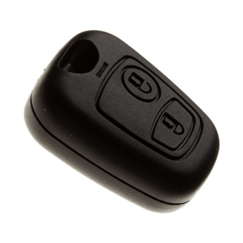 Jongo - Coque de Clé sans Lame Compatible avec Citroën Saxo, Xsara Picasso et Berlingo | Boitier Clef Plip Voiture Utilitaire Télécommande 2 Boutons