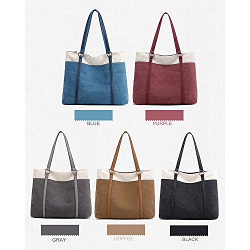 MINGZE Borsa a tracolla, in tela da donna per