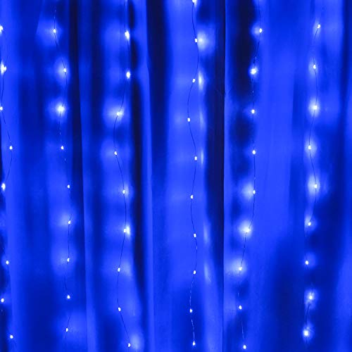 Slashome Curtain Lights, Wall Fairy Lights With 16 Color 4 Lighting Modes thumb #6