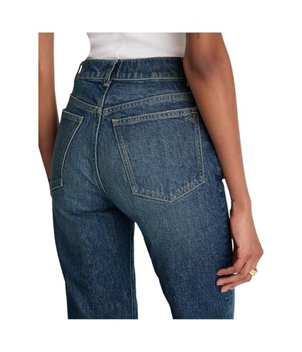 Madewell Women's Longline Straight Jean in Greendale Wash4