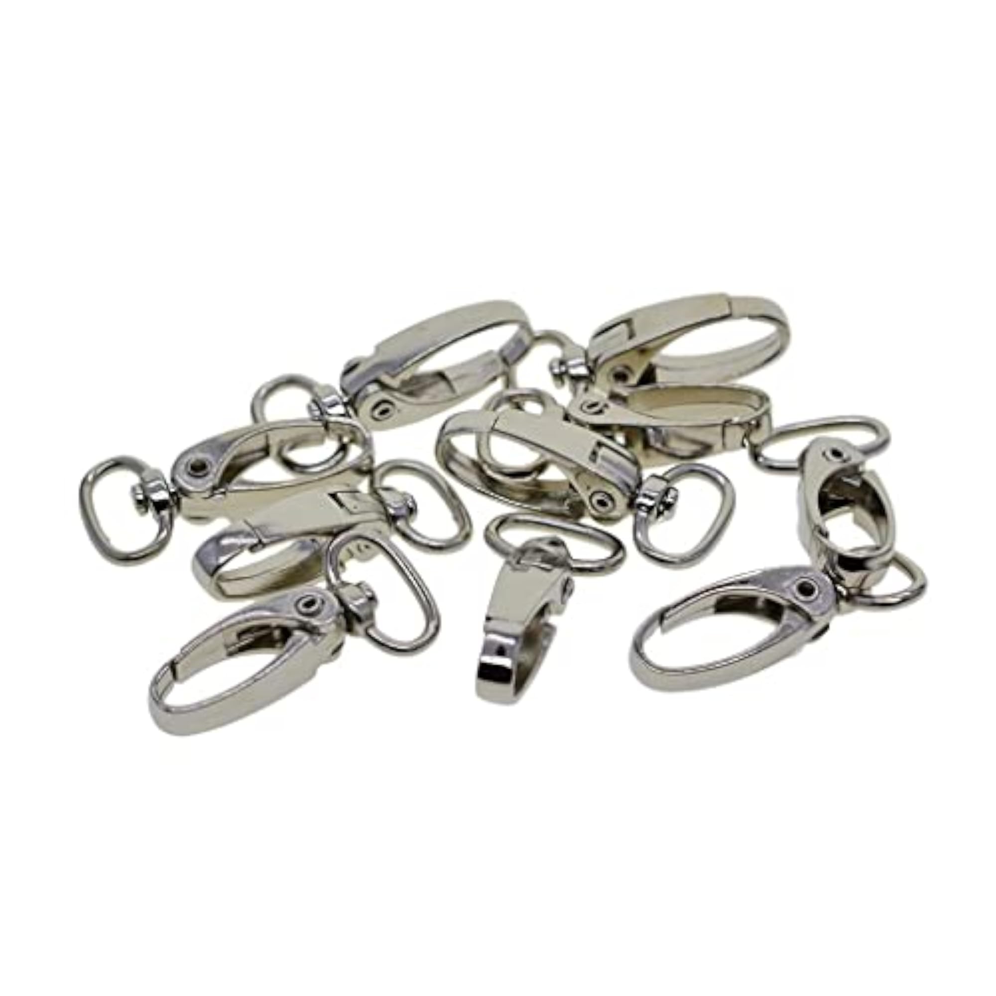 10 Lanyard Hook Swivel Snap Lobster Clasp Clips