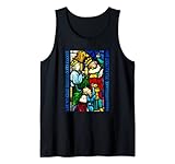 Medieval Religious Stained Glass Church Window